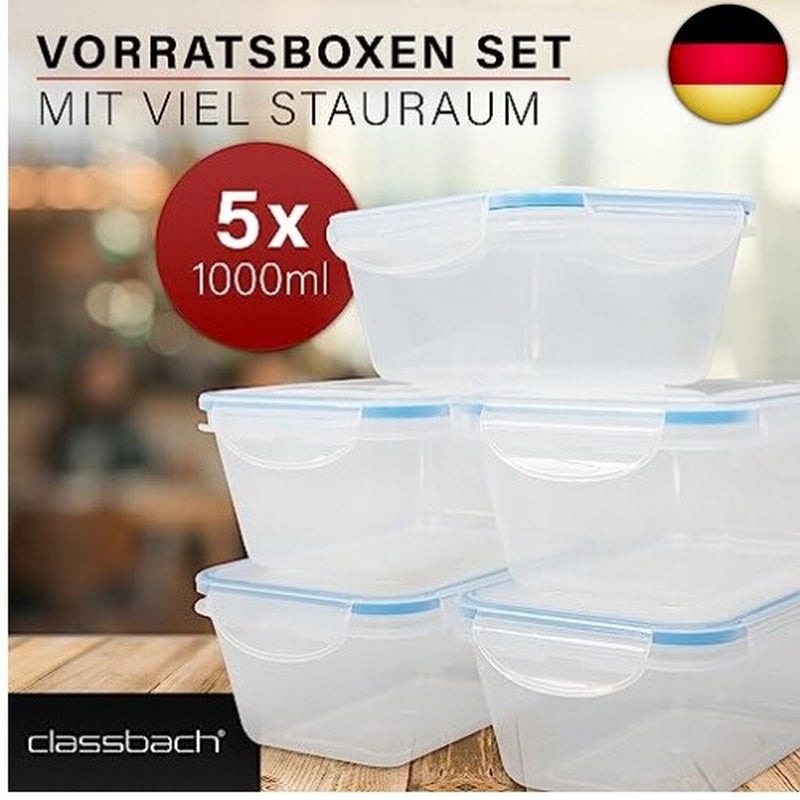 5Er-Set meal prep Aufbewahrungsbox
